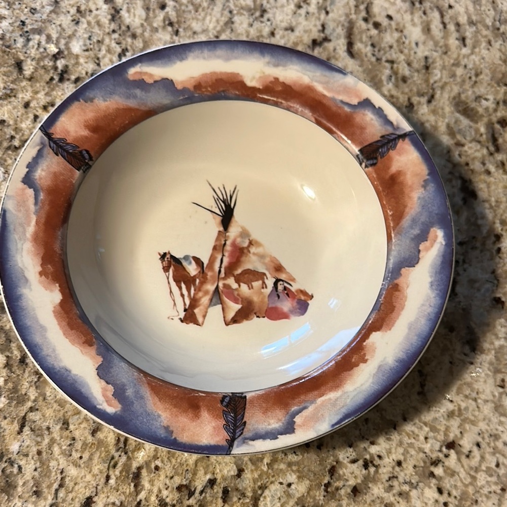 Decorative Vintage Bowl “lonely journey” Meiwa Table Art 1997
